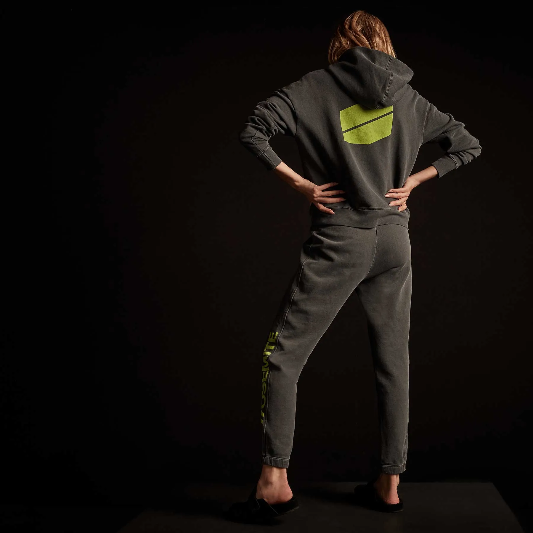 French Terry Sweatpant - Magma Pigment/Bright Neon