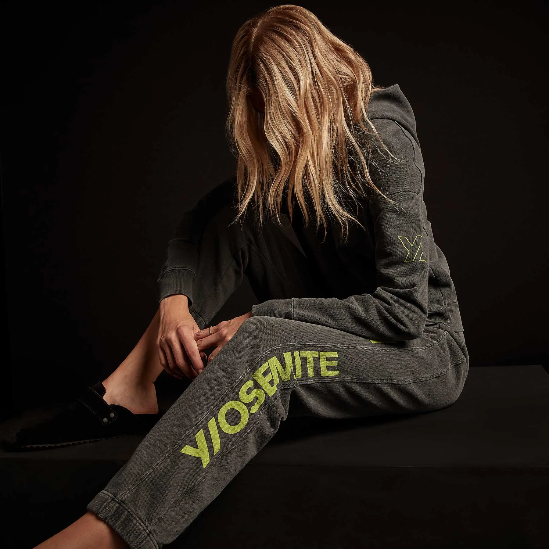 French Terry Sweatpant - Magma Pigment/Bright Neon