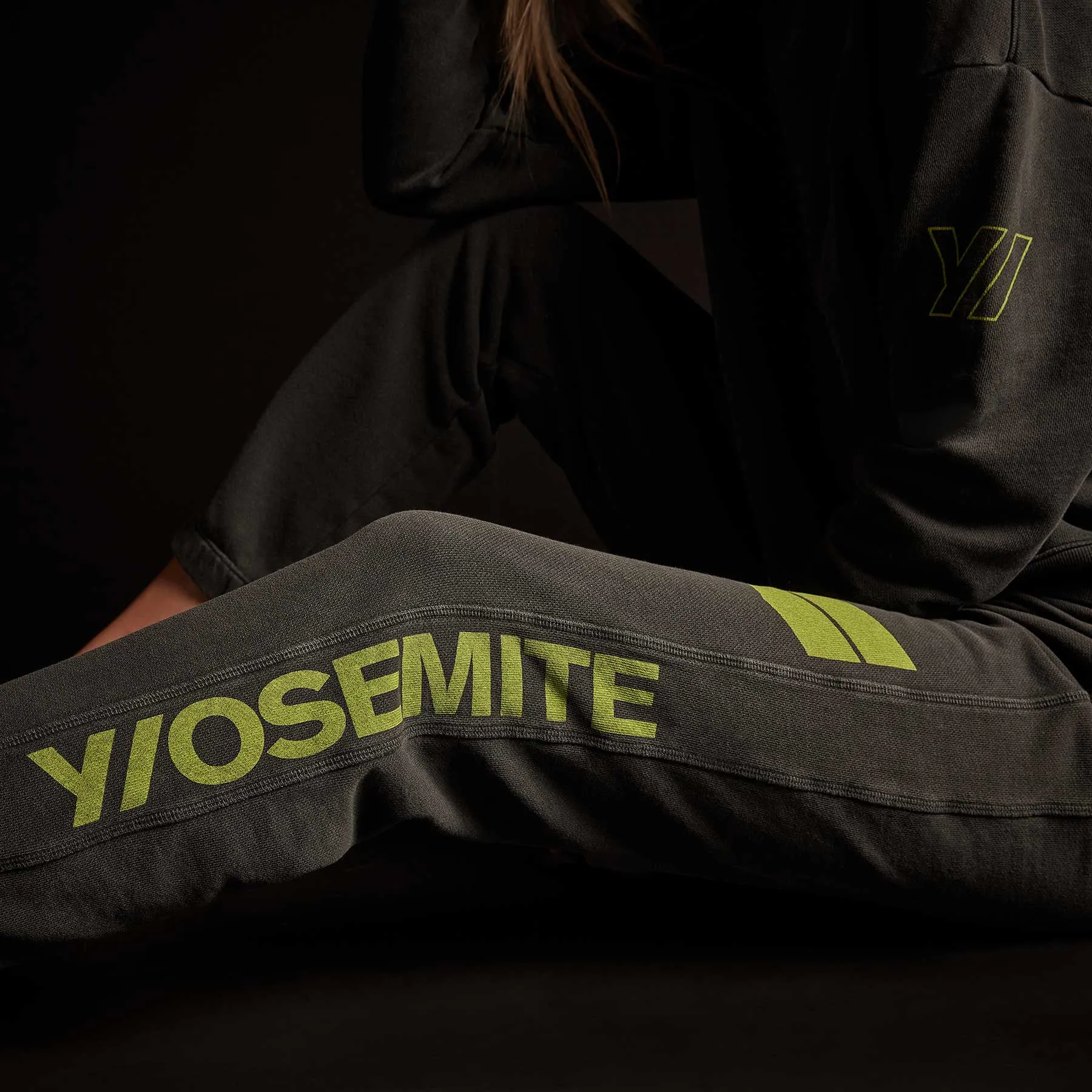 French Terry Sweatpant - Magma Pigment/Bright Neon