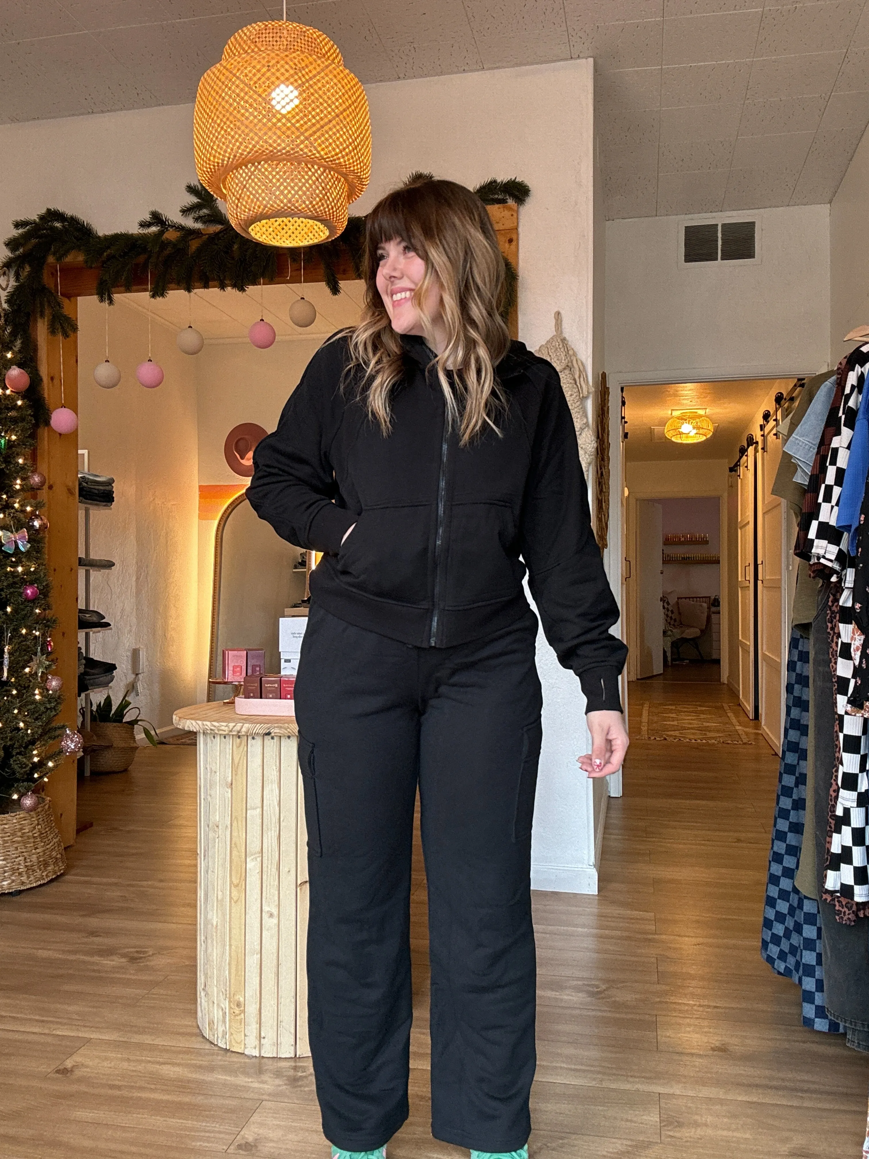 French Terry Zip Up Hoodie & Sweatpant Set