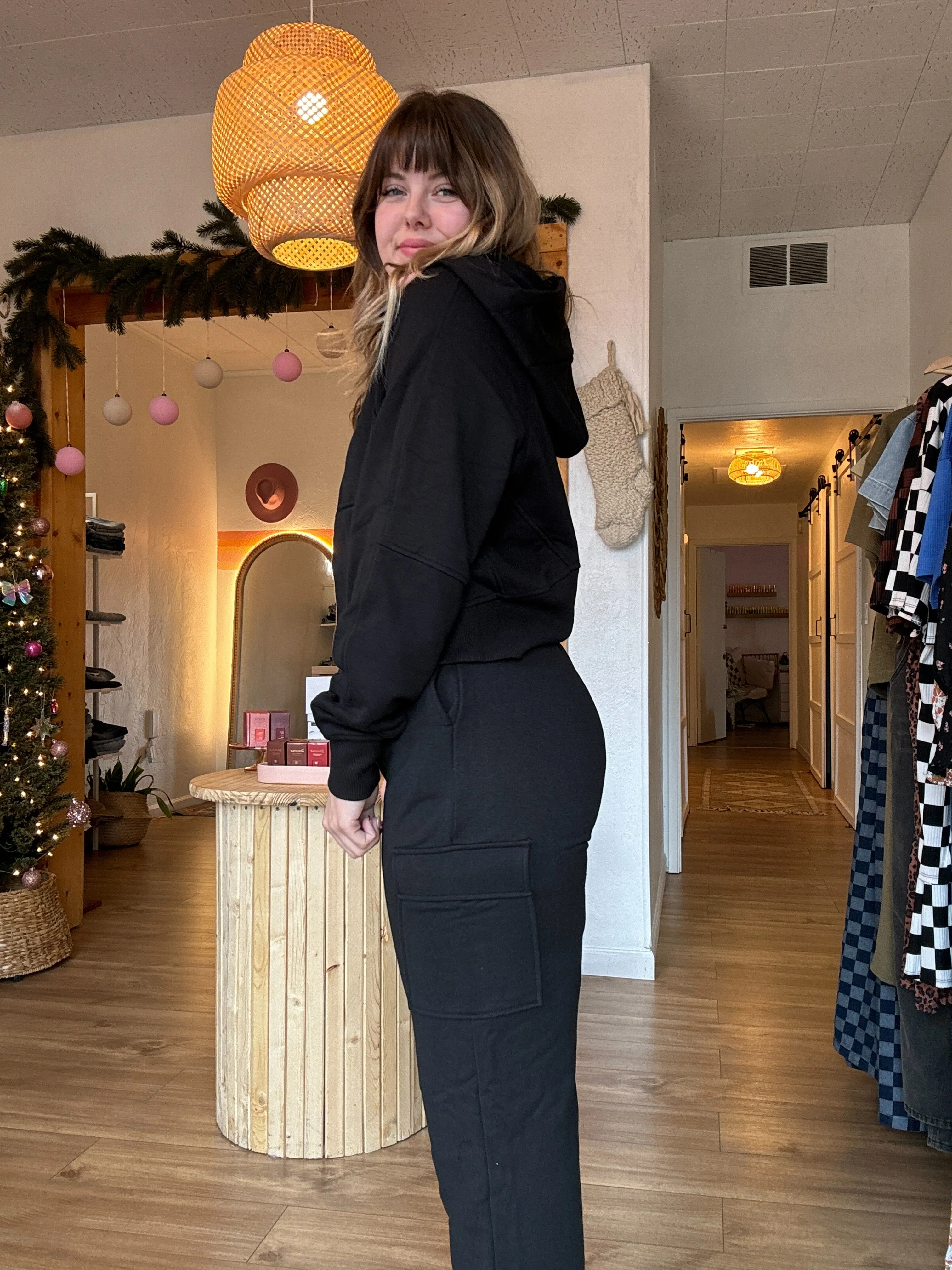 French Terry Zip Up Hoodie & Sweatpant Set