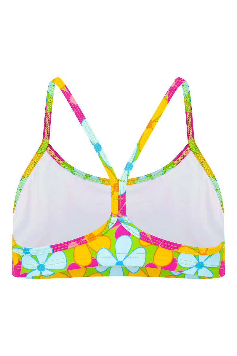 Freshwater Top in Fluro Flowers