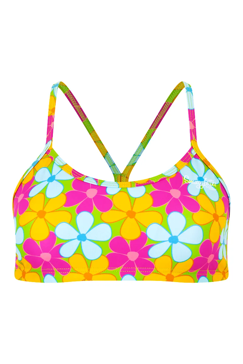 Freshwater Top in Fluro Flowers