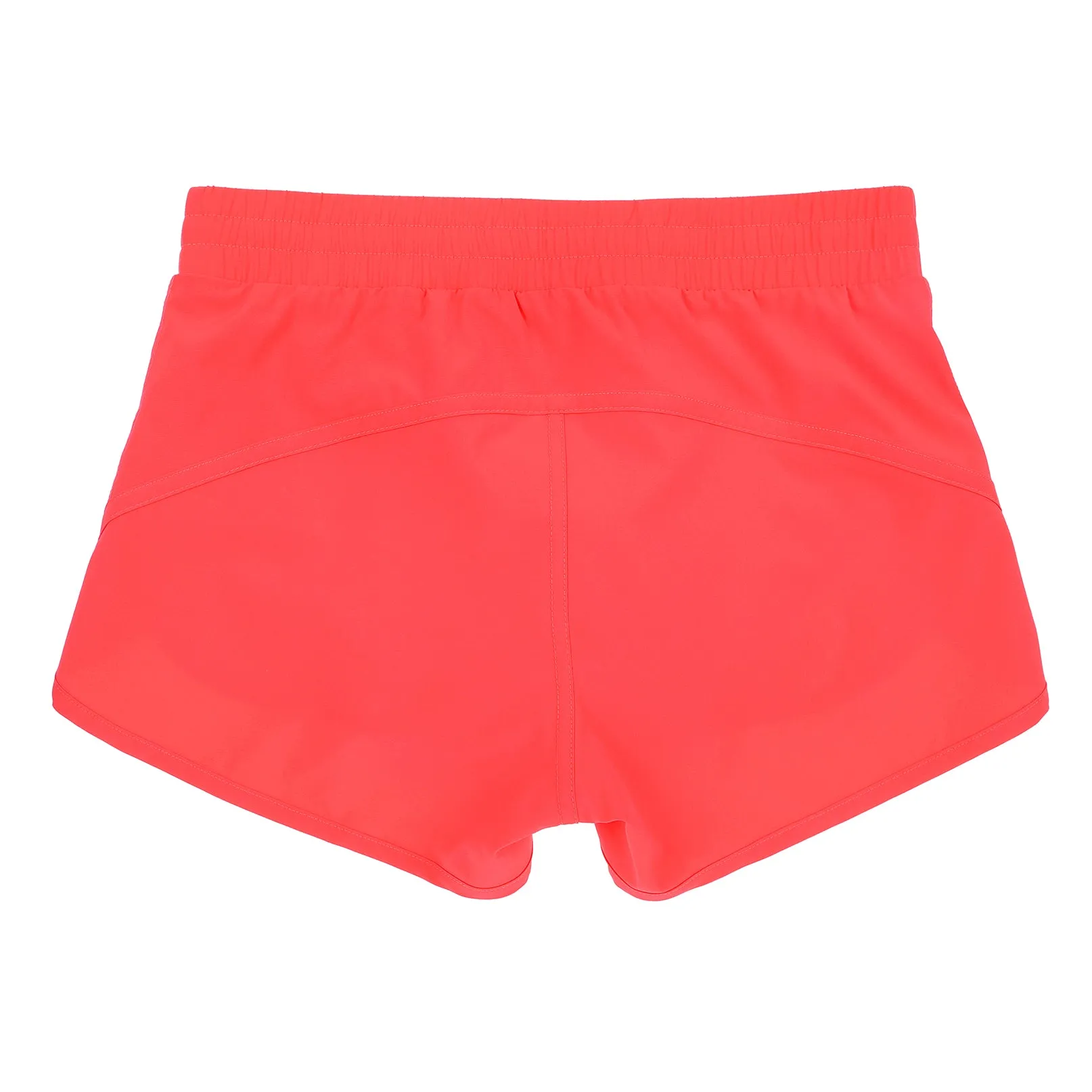 Girls Neon Orange Recycled Fibre Shorts with Internal Brief