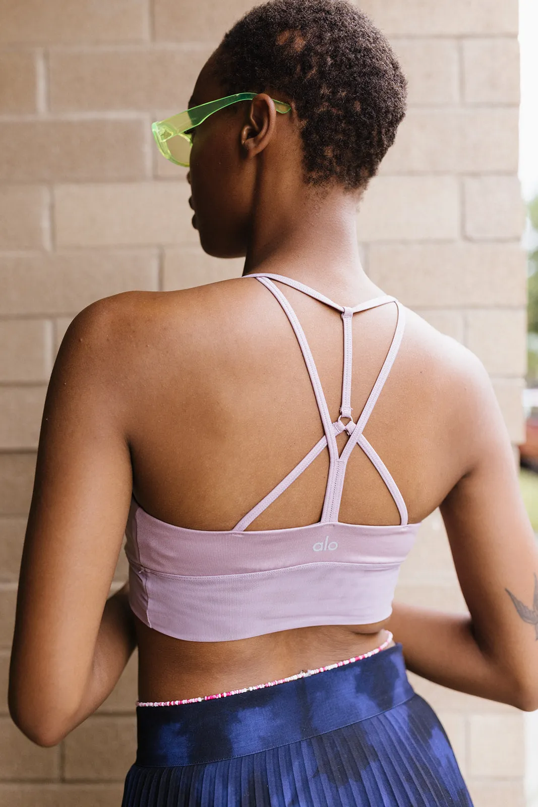 Glossy Pink Sports Bra