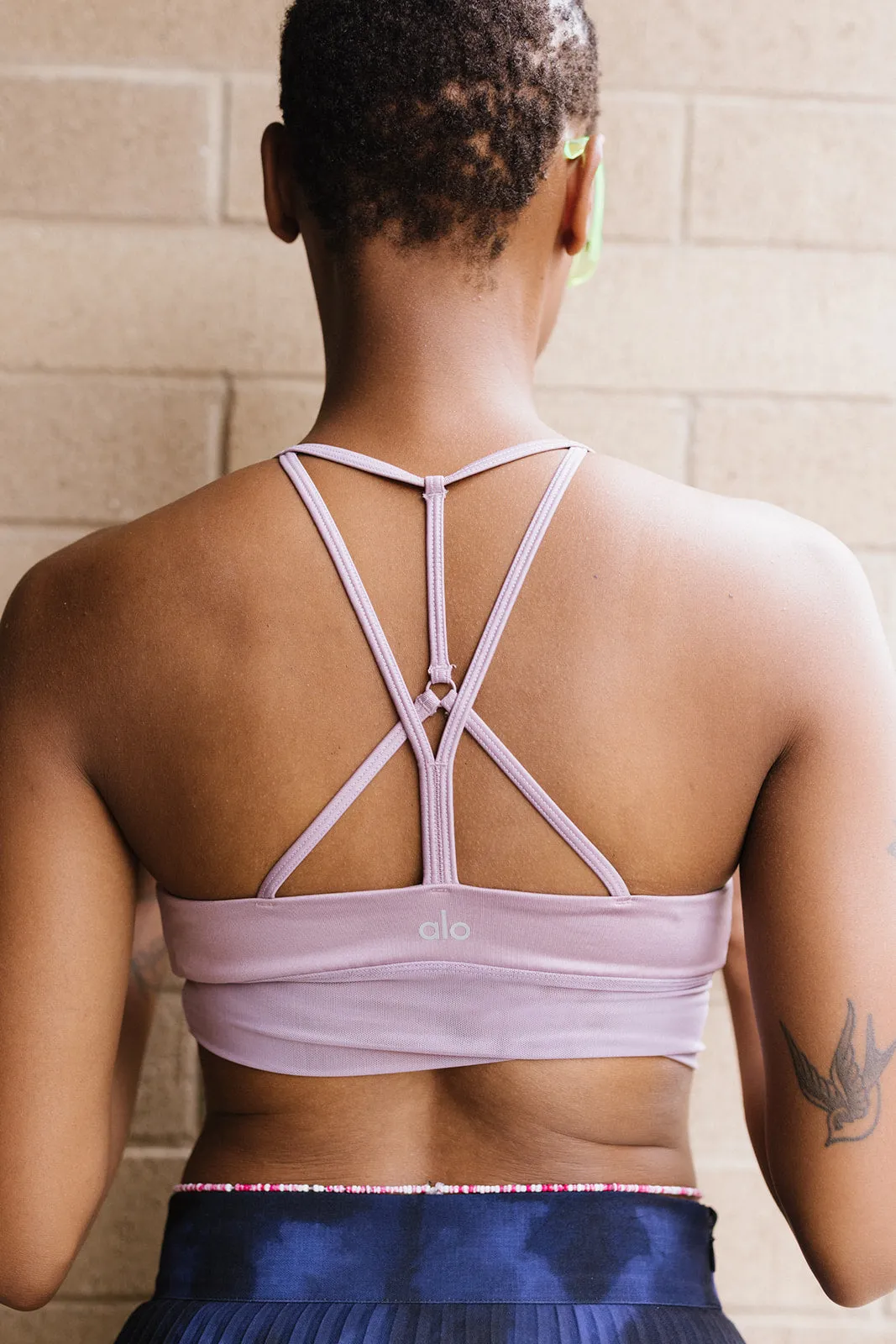 Glossy Pink Sports Bra