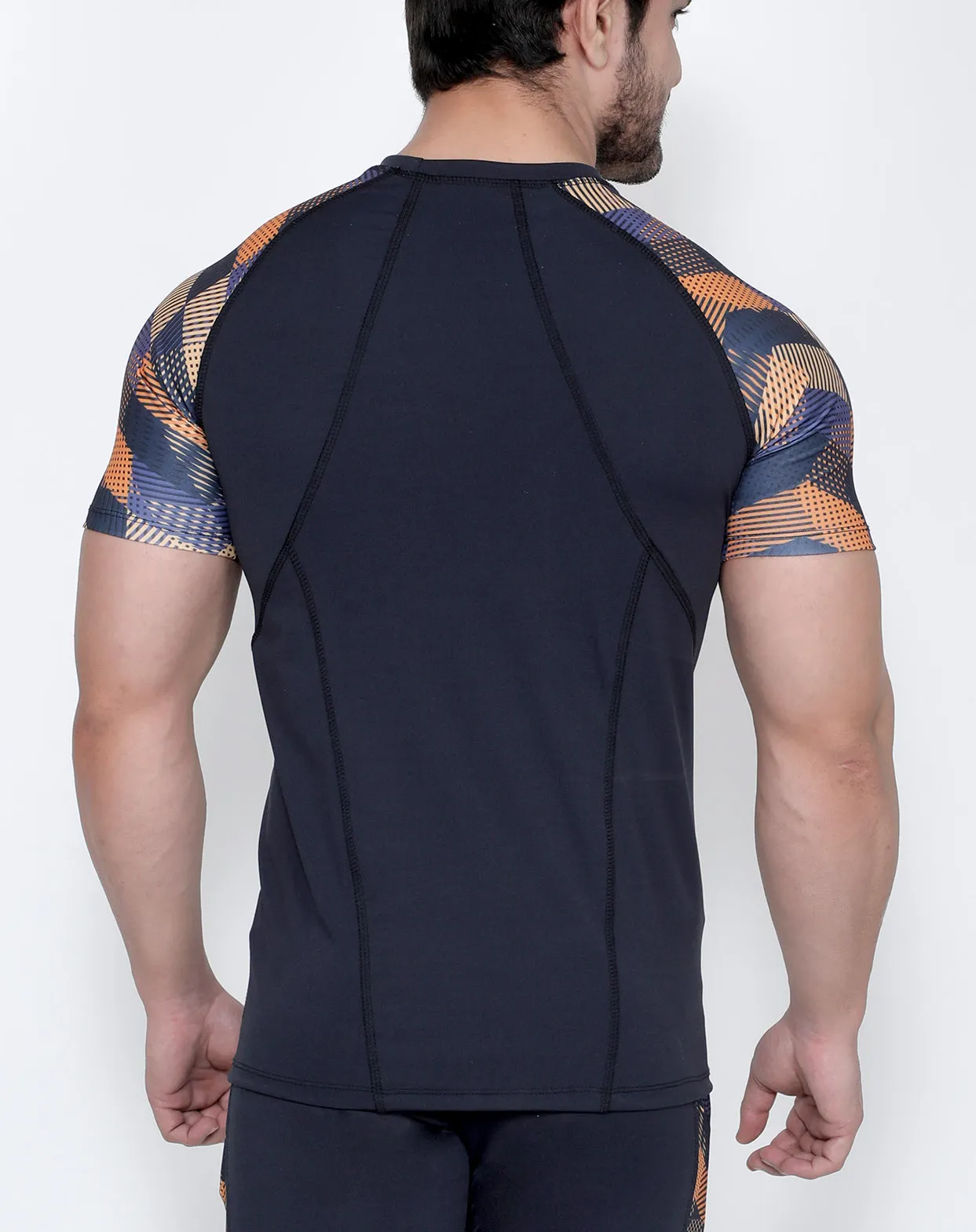 Graphite Crisscross Compression T-Shirt