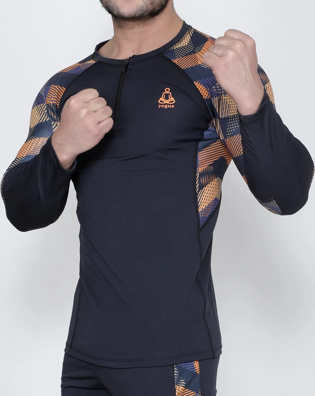 Graphite Crisscross Full Sleeve Compression