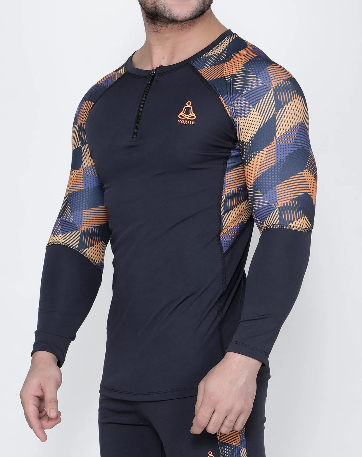Graphite Crisscross Full Sleeve Compression