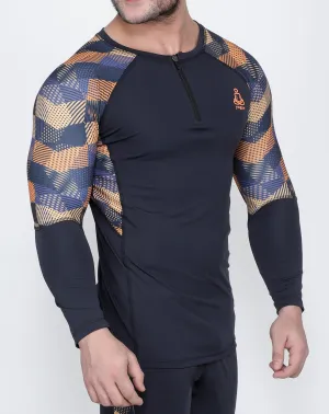 Graphite Crisscross Full Sleeve Compression