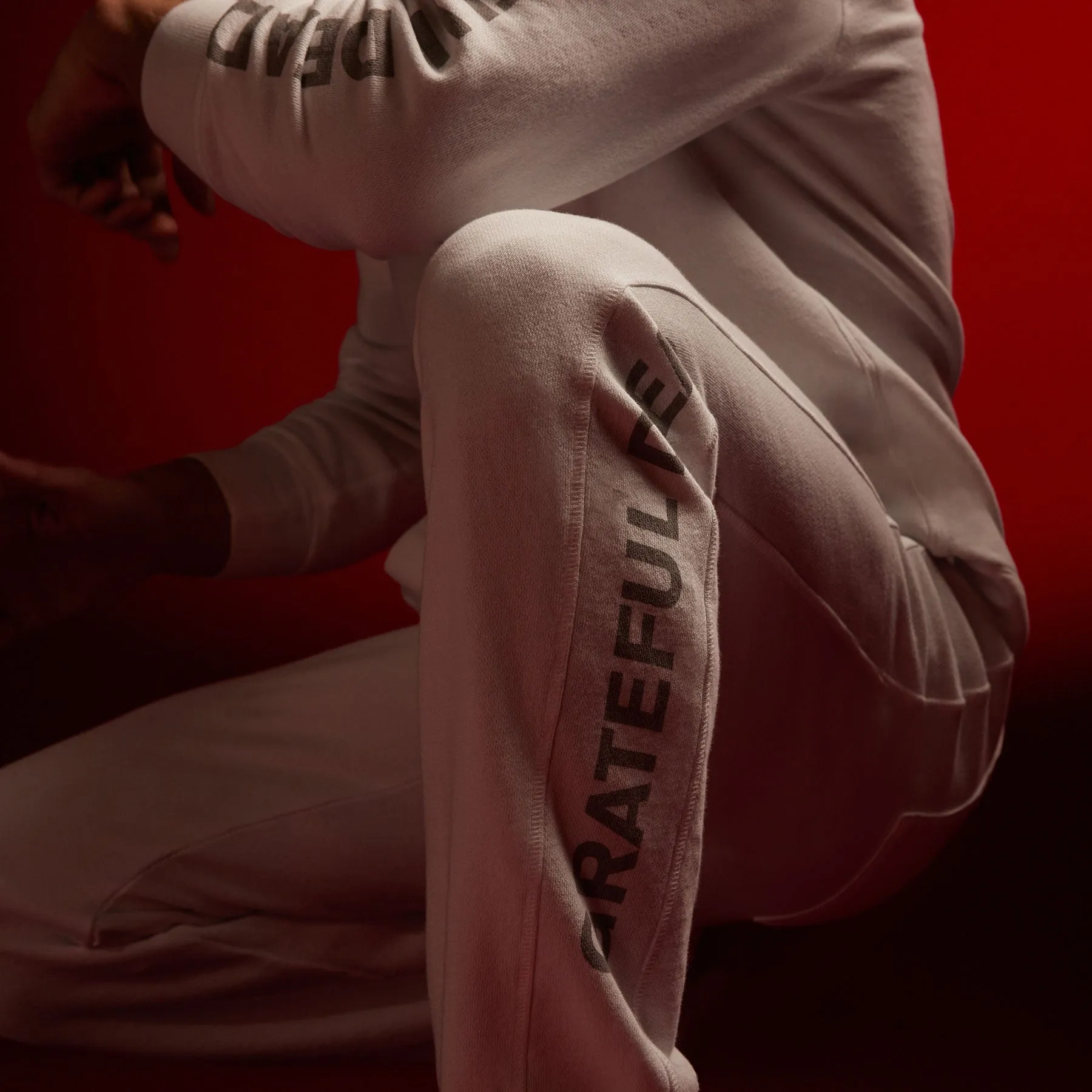 Grateful Dead Sweat Pant - White/Grey