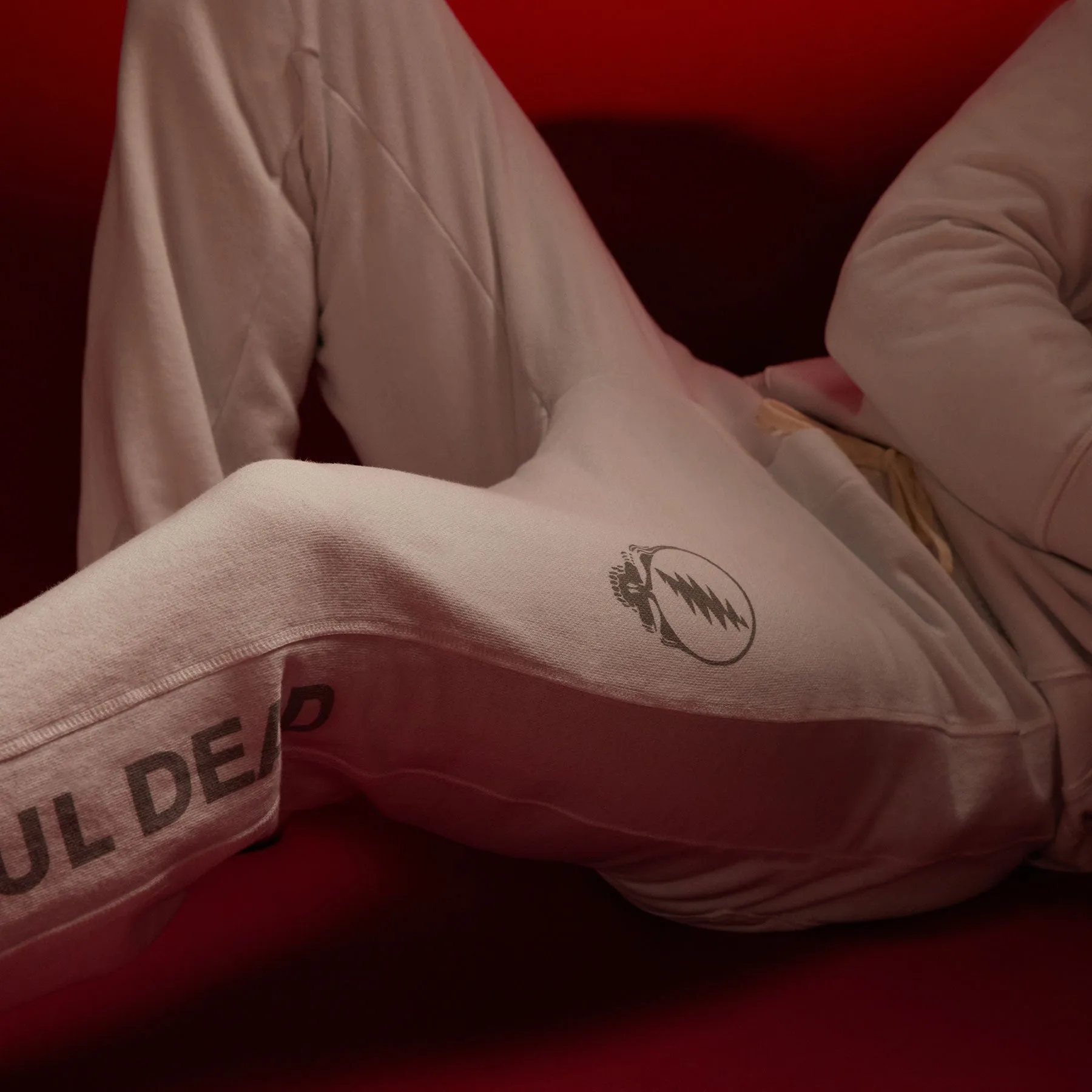 Grateful Dead Sweat Pant - White/Grey