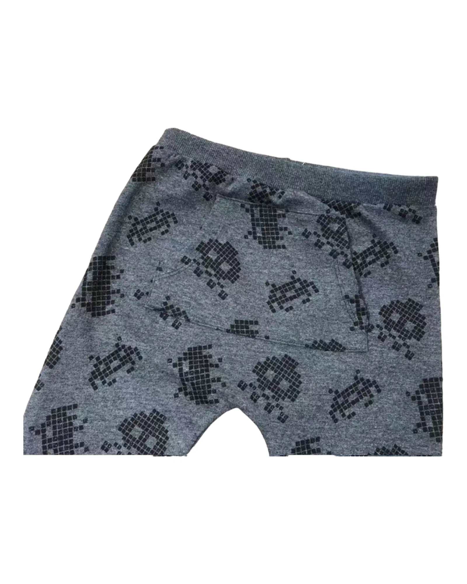 Grey Patterned Sweat Pants