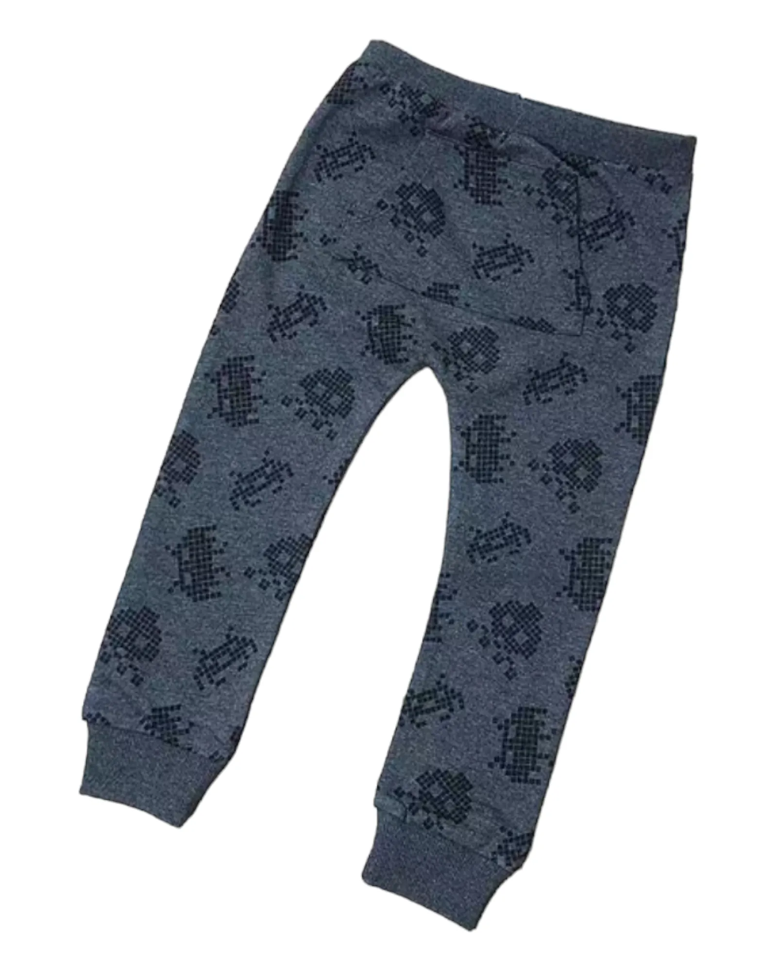 Grey Patterned Sweat Pants