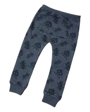 Grey Patterned Sweat Pants