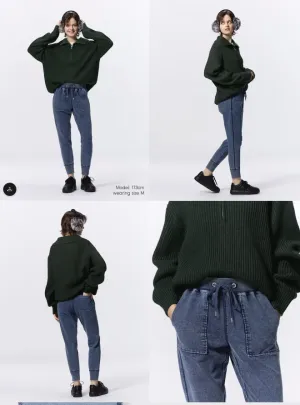 GU Denim Sweat Easy Pants  X