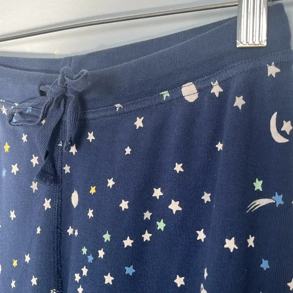 Hanna Andersson Sprinkle Of Stars Blue Night Sky Matching Long John Pajamas