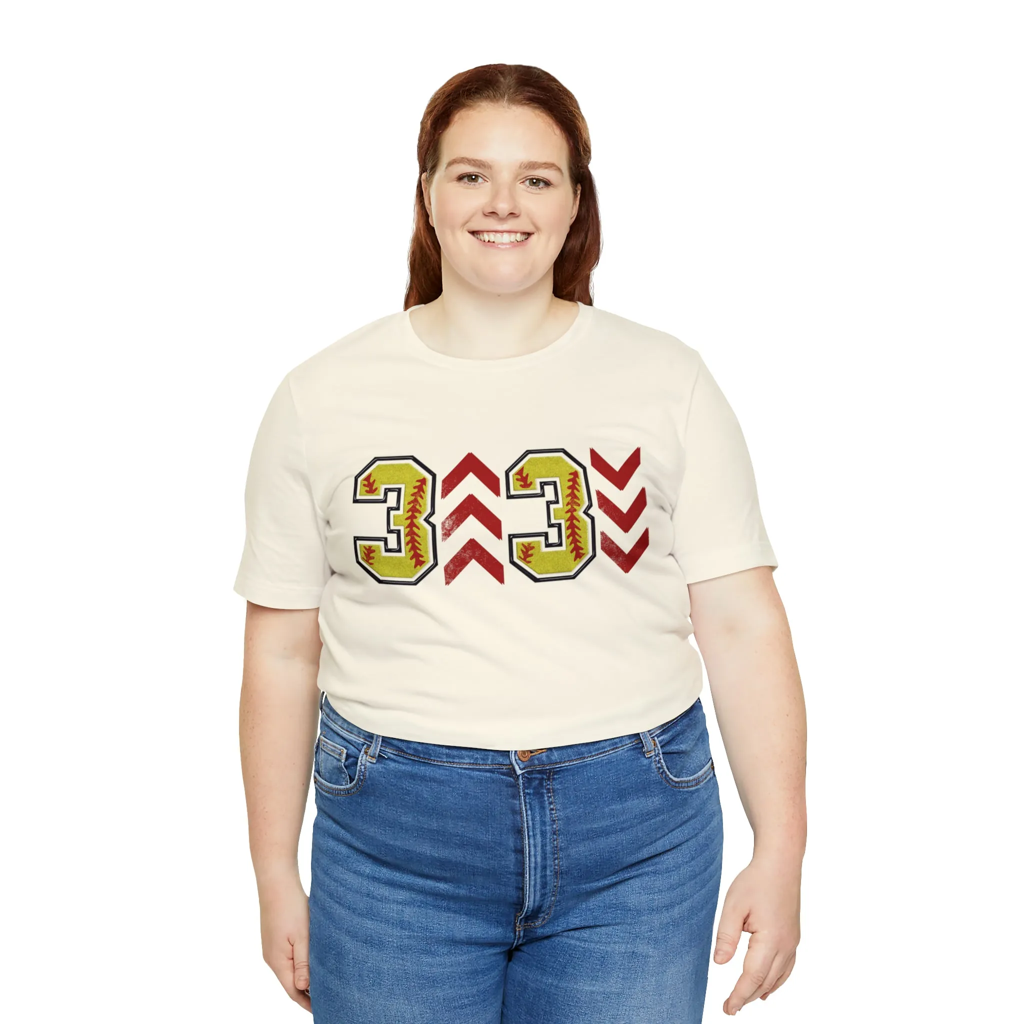 Hazel Blues® |  Adult: 3 Up 3 Down Softball Graphic Tee