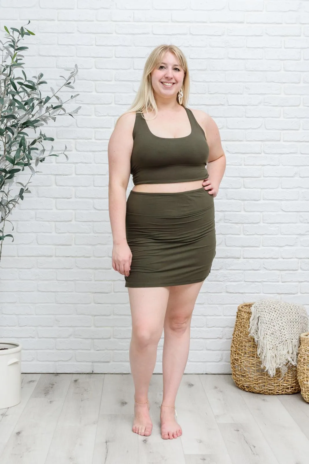 Hazel Blues® | Next Move Sports Bra In Olive