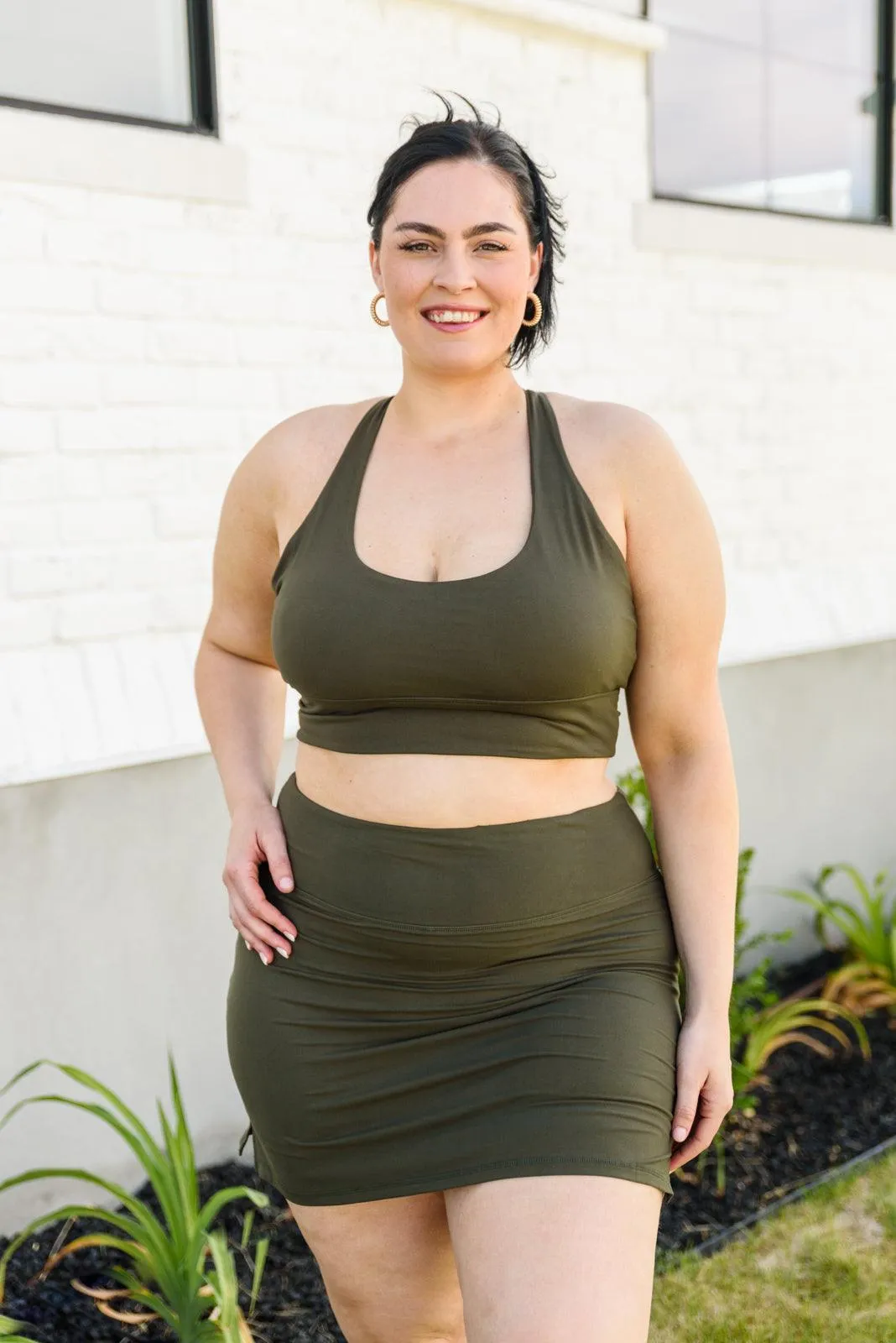 Hazel Blues® | Next Move Sports Bra In Olive
