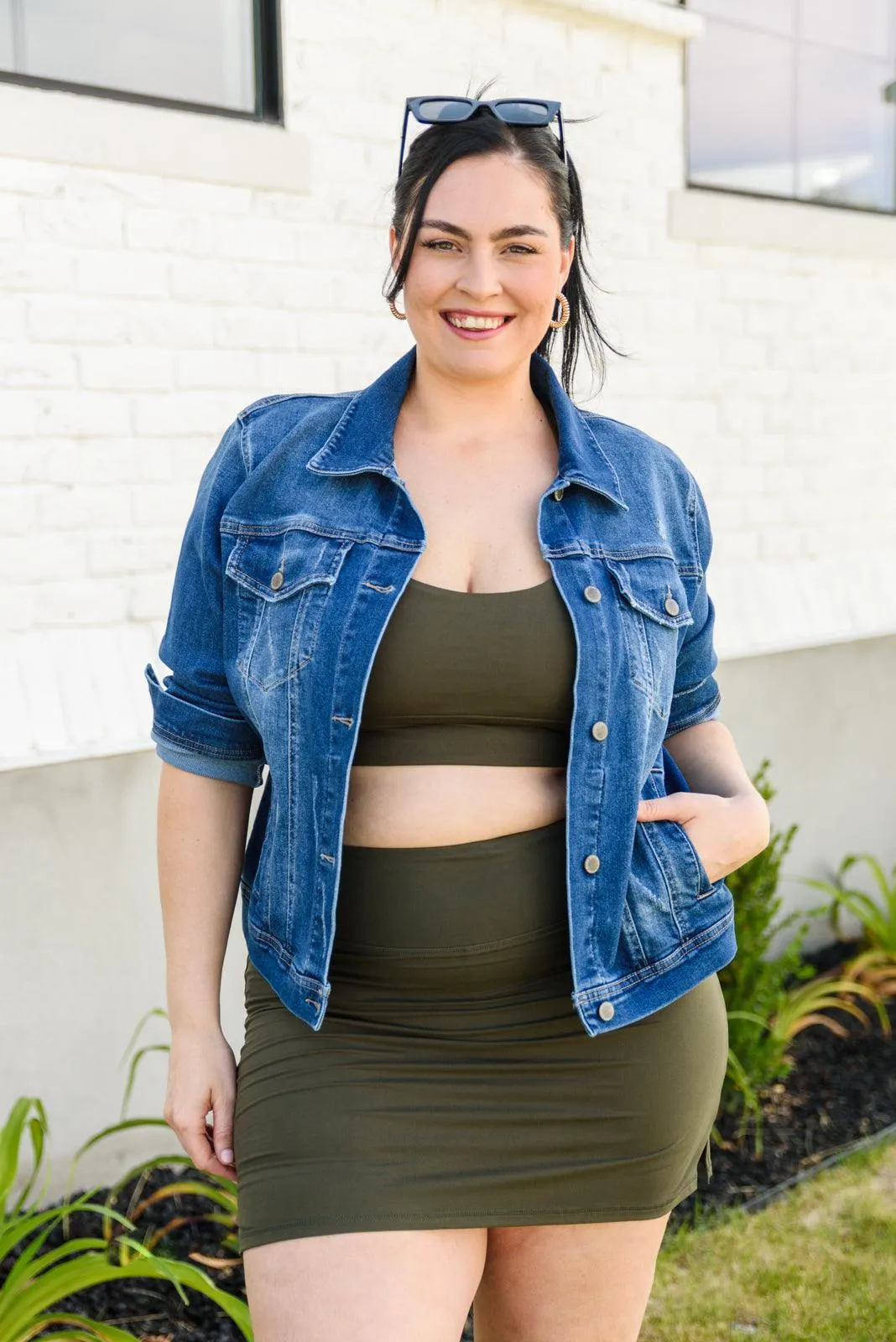 Hazel Blues® | Next Move Sports Bra In Olive