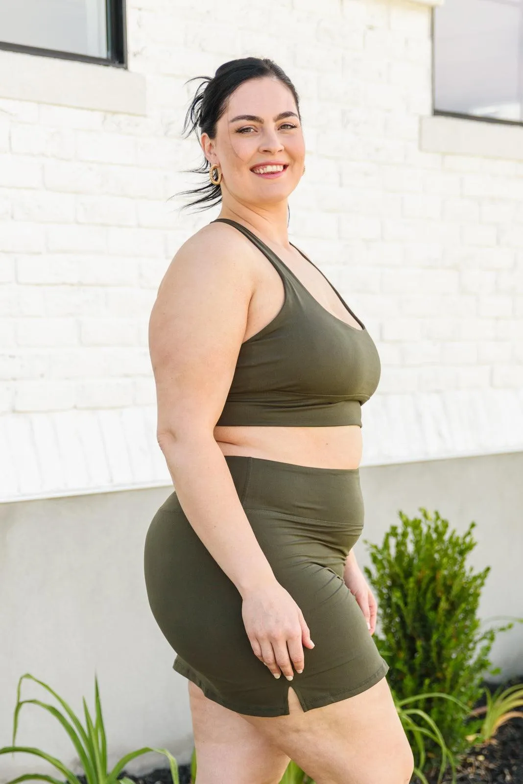 Hazel Blues® | Next Move Sports Bra In Olive