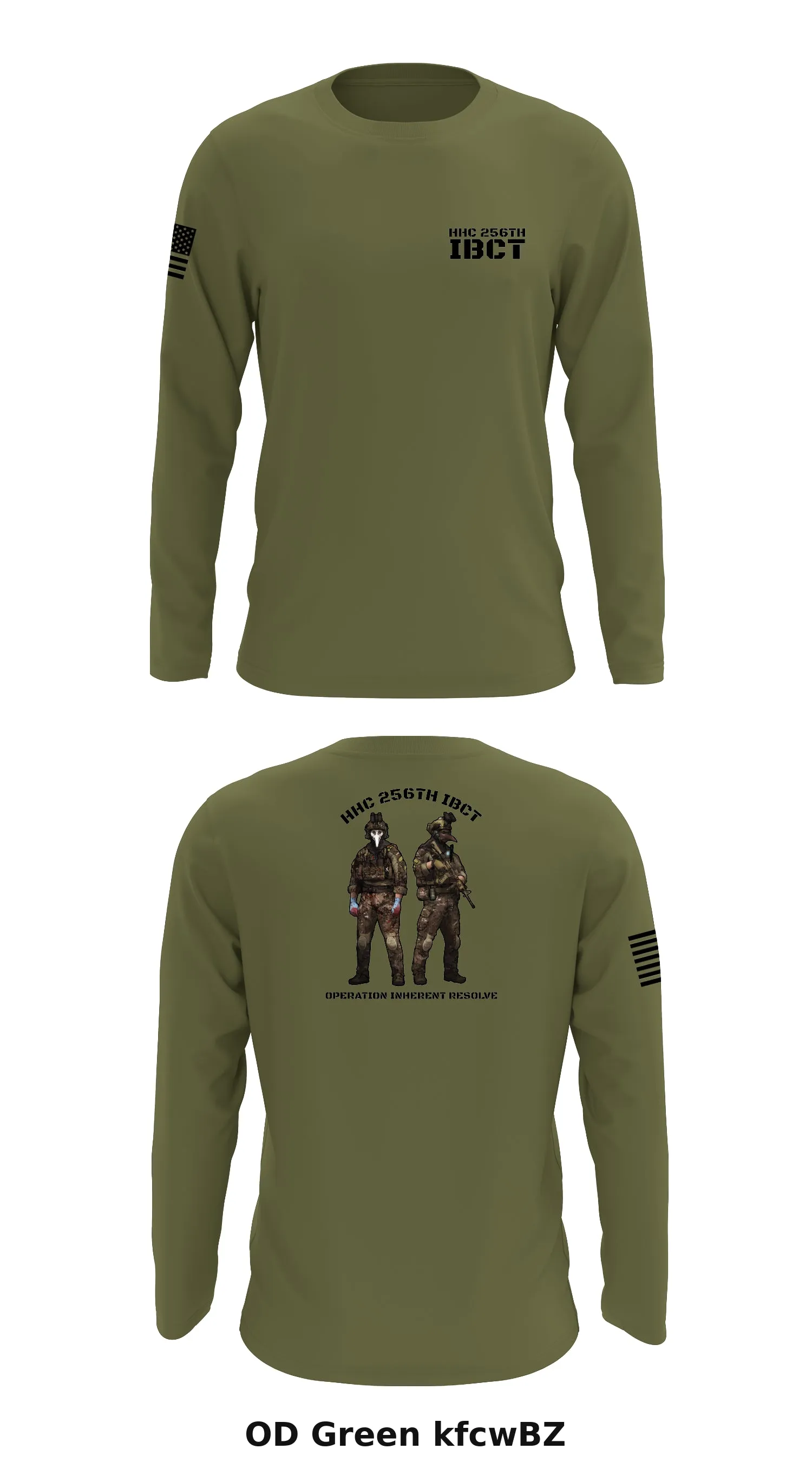 HHC 256th IBCT Store 1 Core Men's LS Performance Tee - kfcwBZ