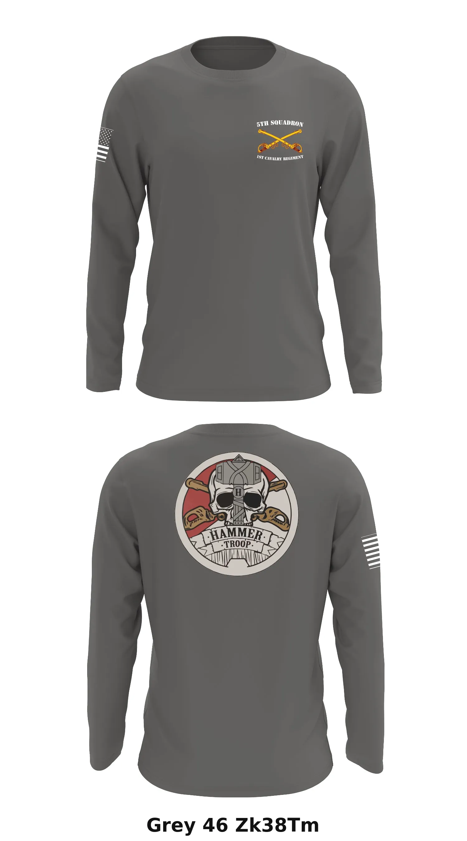 HHT, 5th Squadron, 1st Cavalry Regiment Store 1 Core Men's LS Performance Tee - Zk38Tm