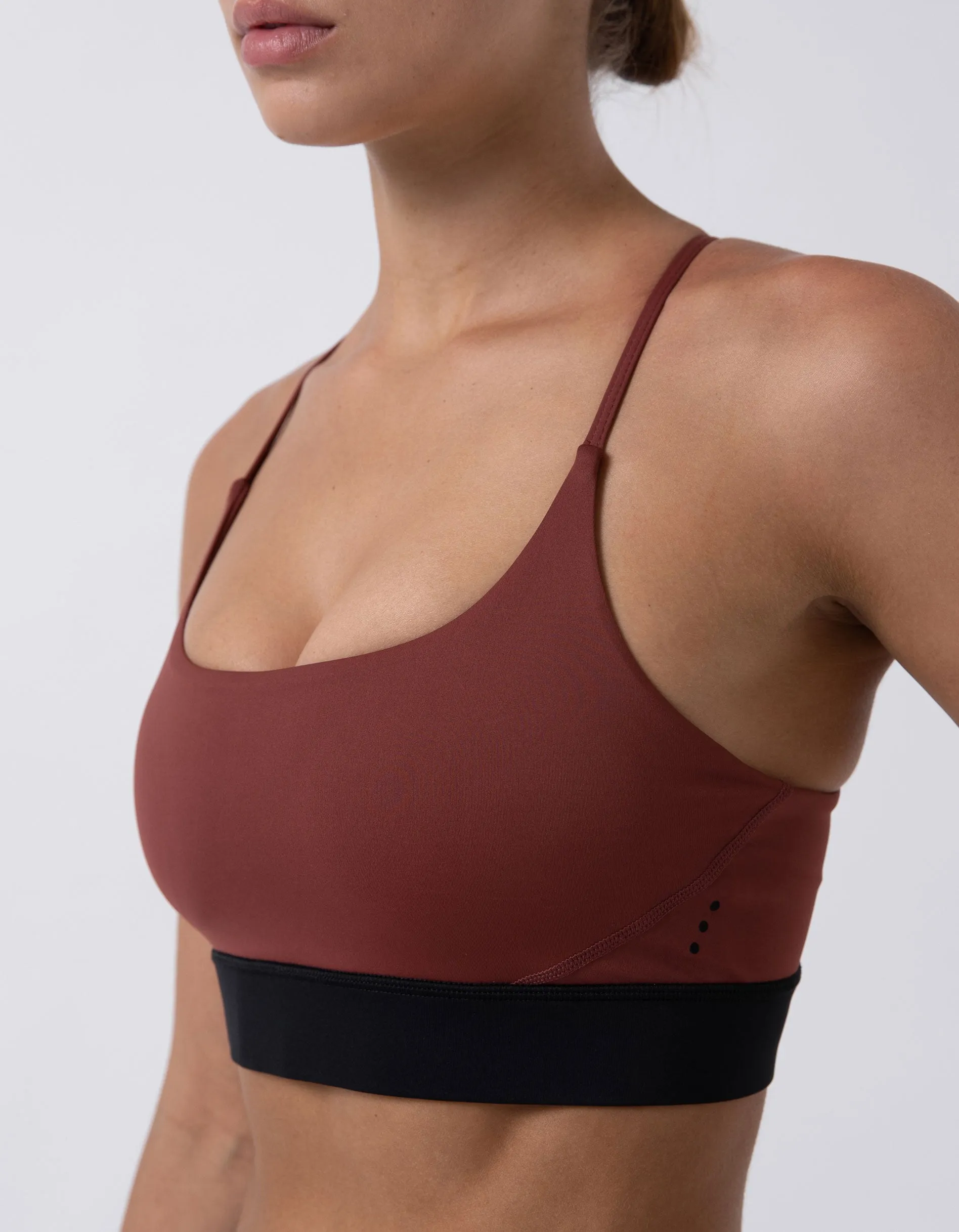 Hold Sports Bra Dk Cherry/Black