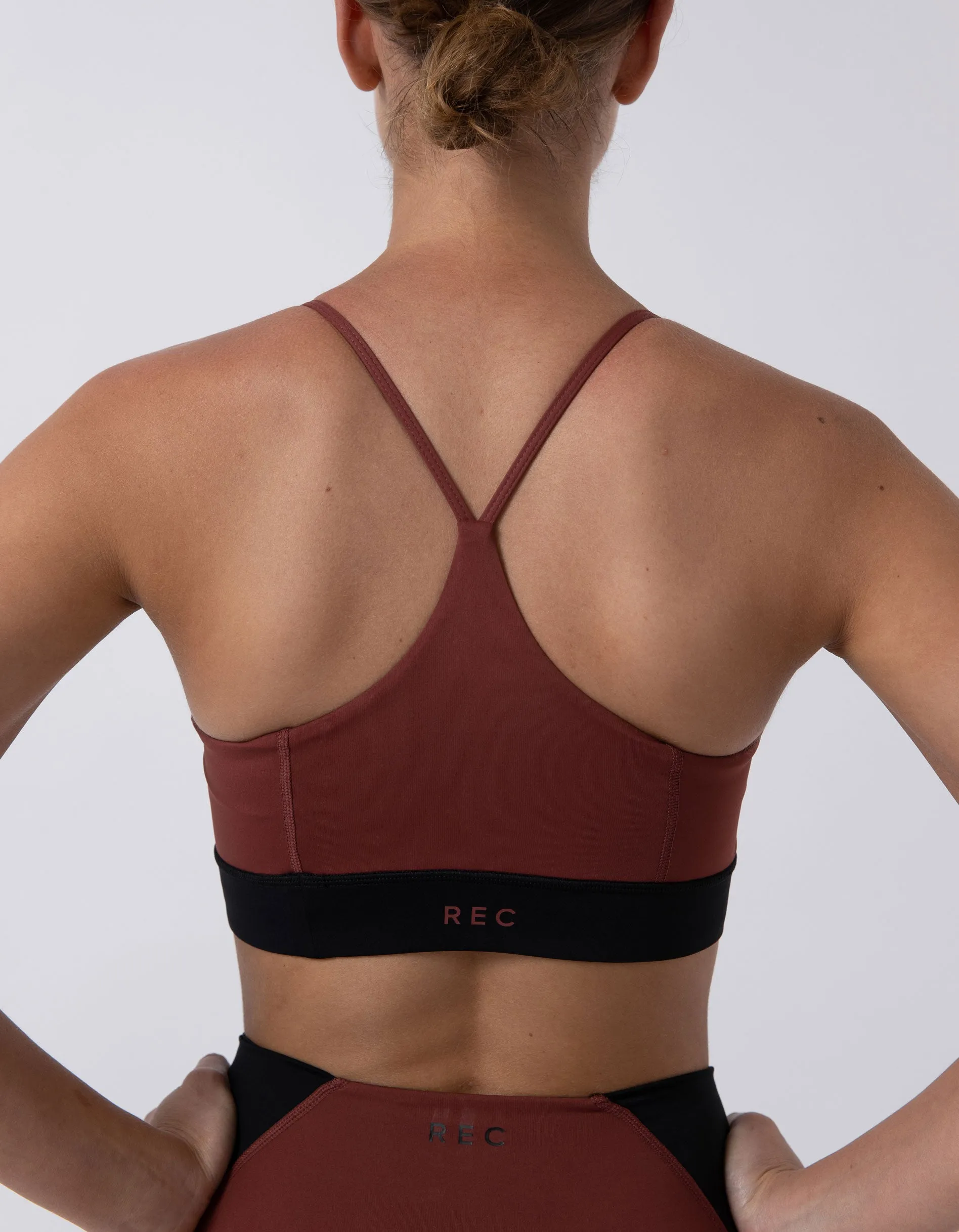 Hold Sports Bra Dk Cherry/Black