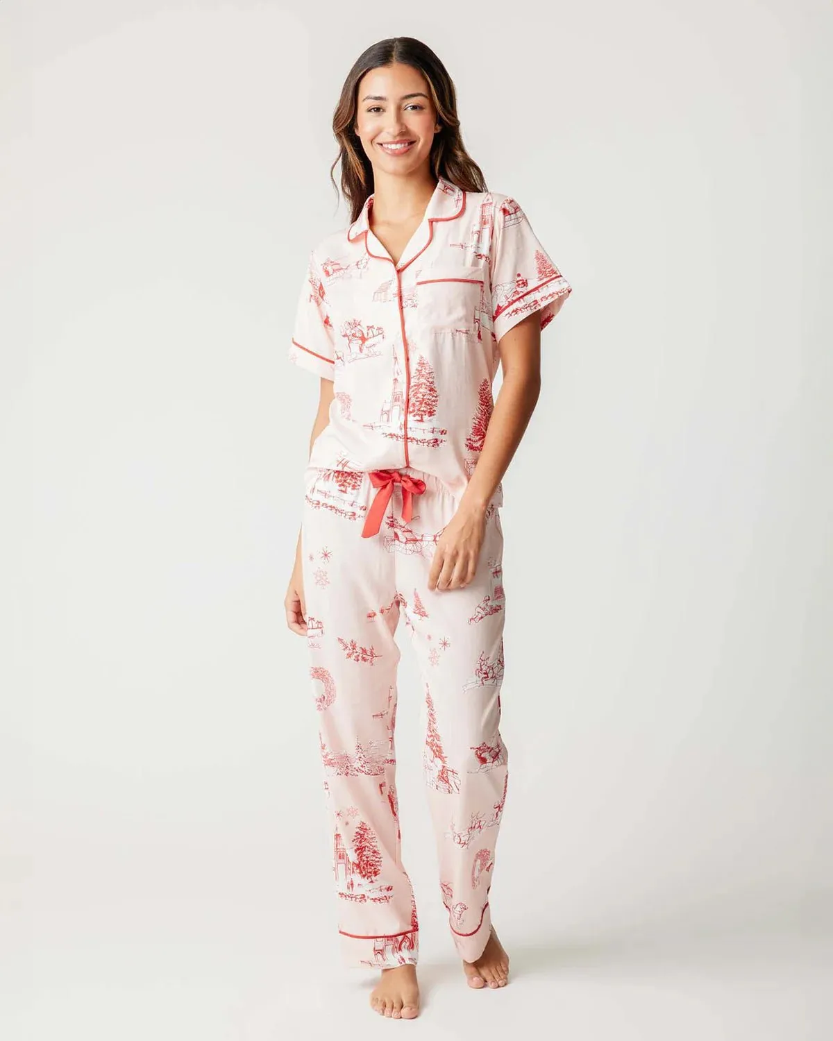 HOLIDAY TOILE PAJAMA PANTS SET