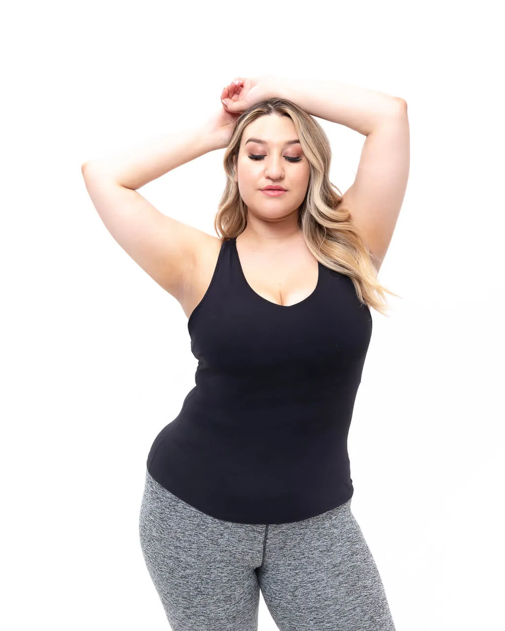 Impulse Racer Back Tank | Black