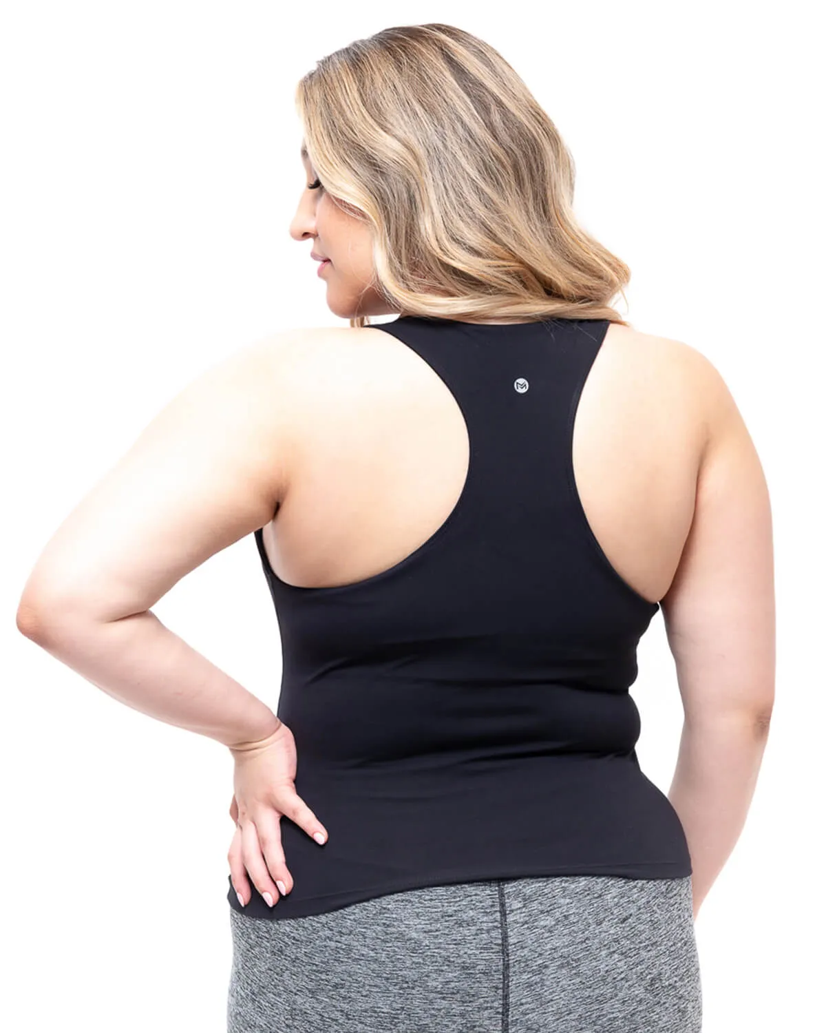Impulse Racer Back Tank | Black