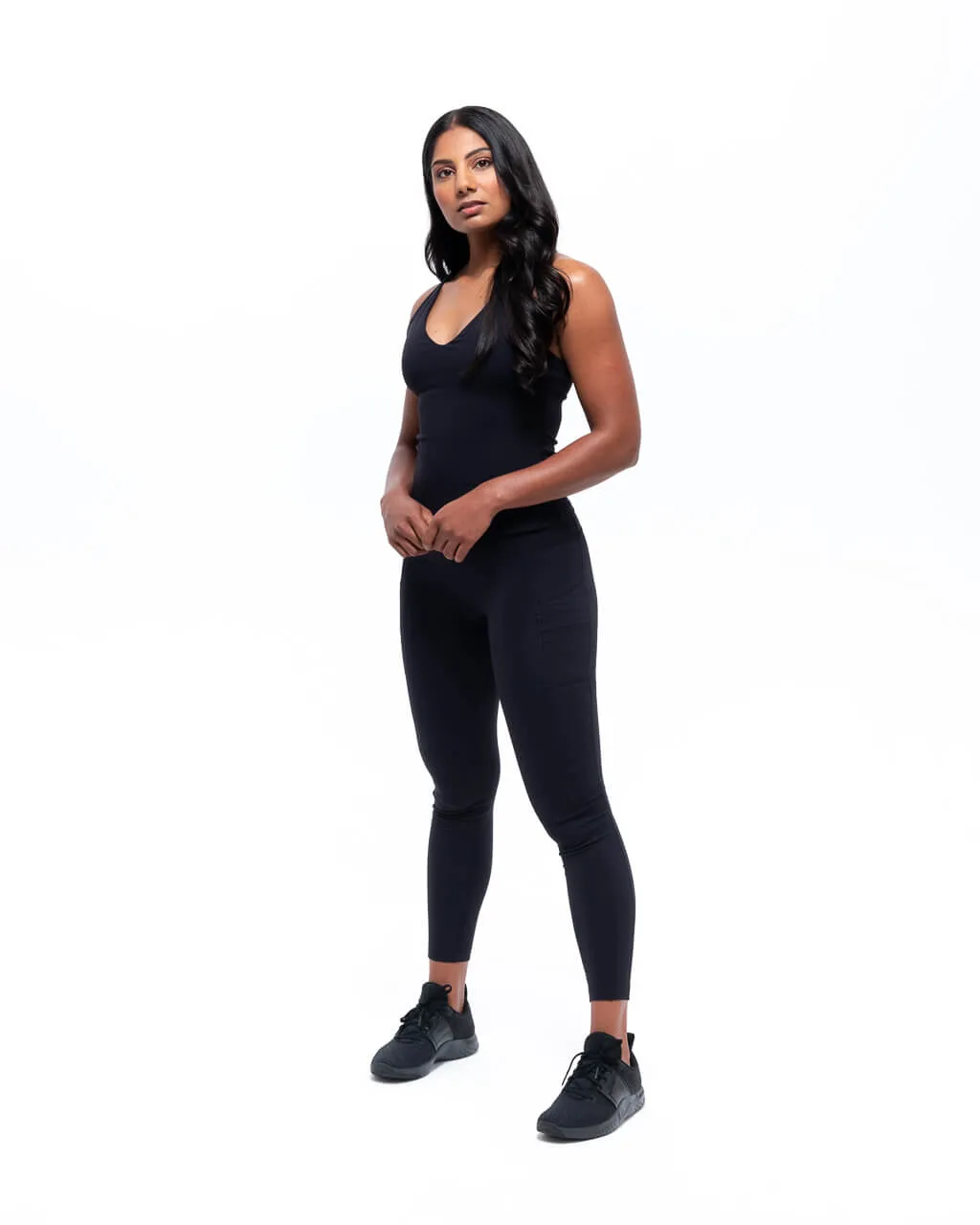 Impulse Racer Back Tank | Black