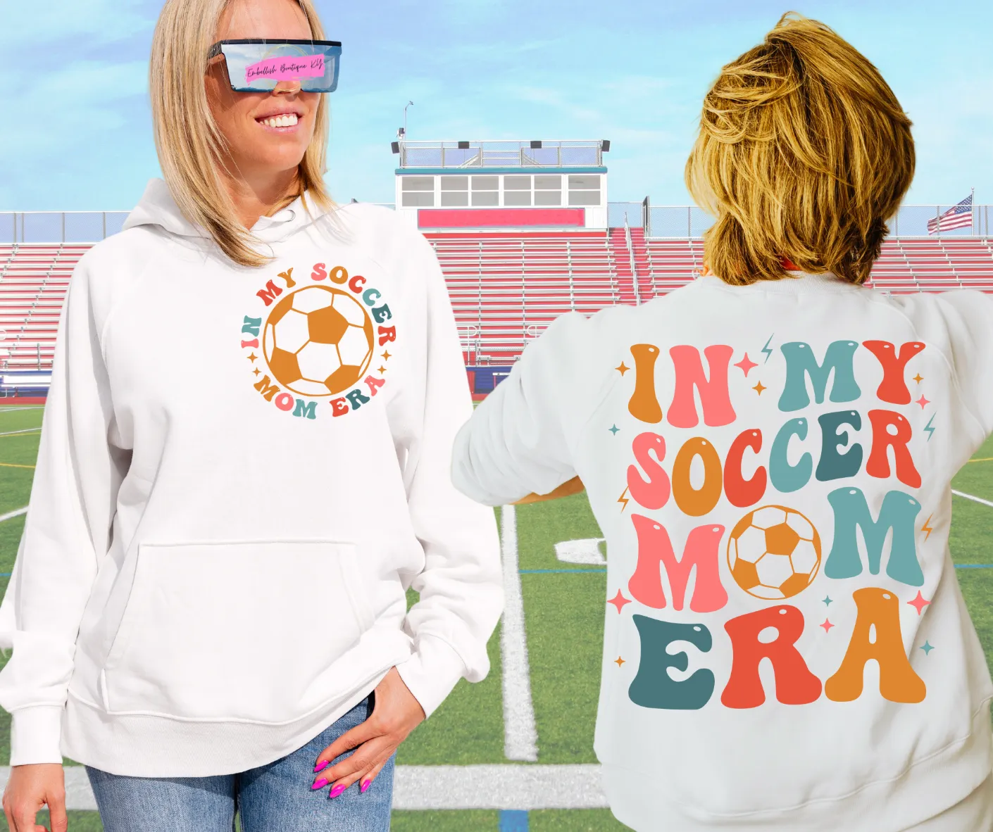 In My Soccer Mom Era - Front and Back - Colorful