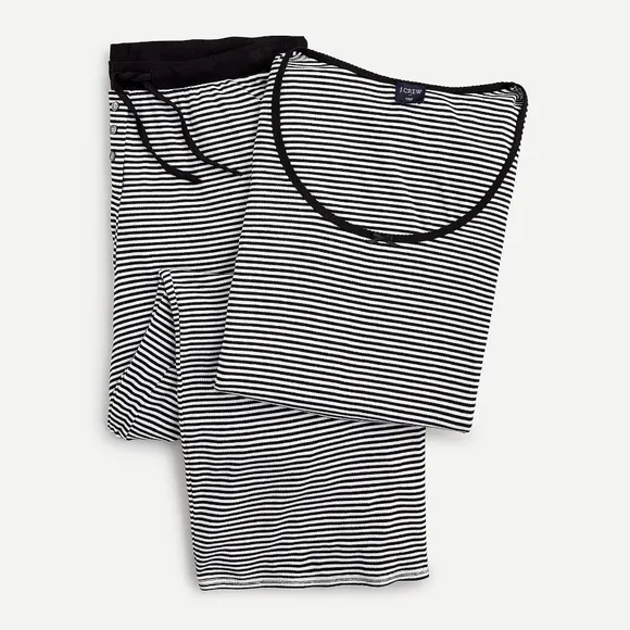 J CREW Ribbed long-sleeved pajama top &amp; pants
