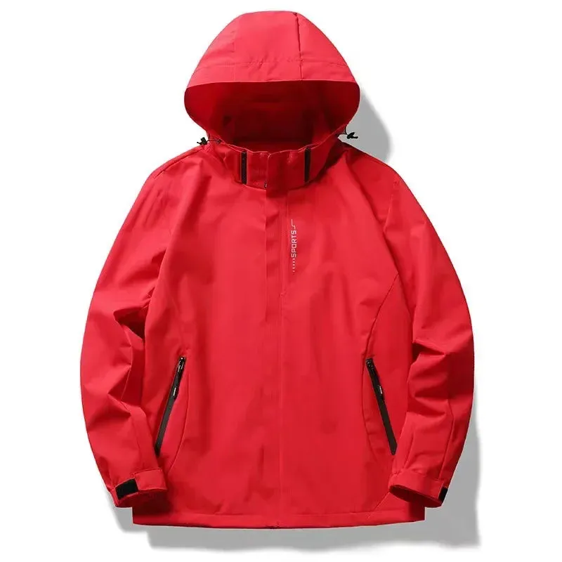 Jackets For Women Men Waterproof Windbreaker Camping Climbing Outdoor Hiking Coats Solid Color Spring Autumn Unisex Outerwear