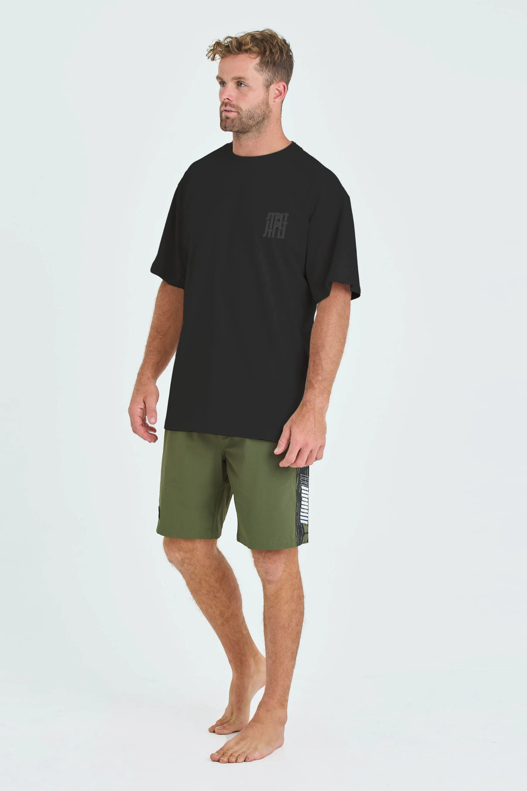 Jetpilot Felix Stacked Tee - Black