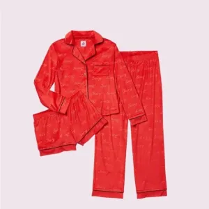 Juicy Couture 3 Piece Long Sleeve, Shorts, and Pants Loungewear Set