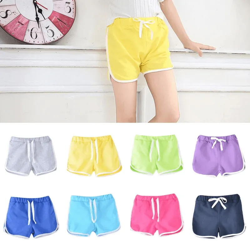 Kids 3-13Yrs Unisex Sweat Shorts - 8659#
