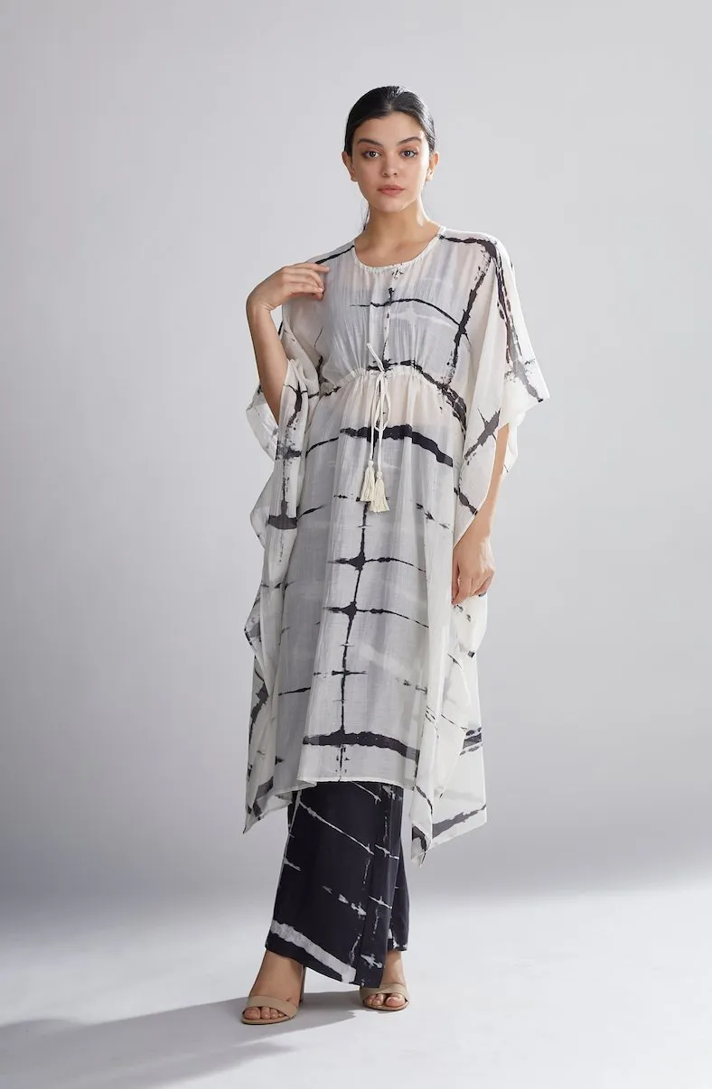 Koai   I   Black And White Shibori Pants