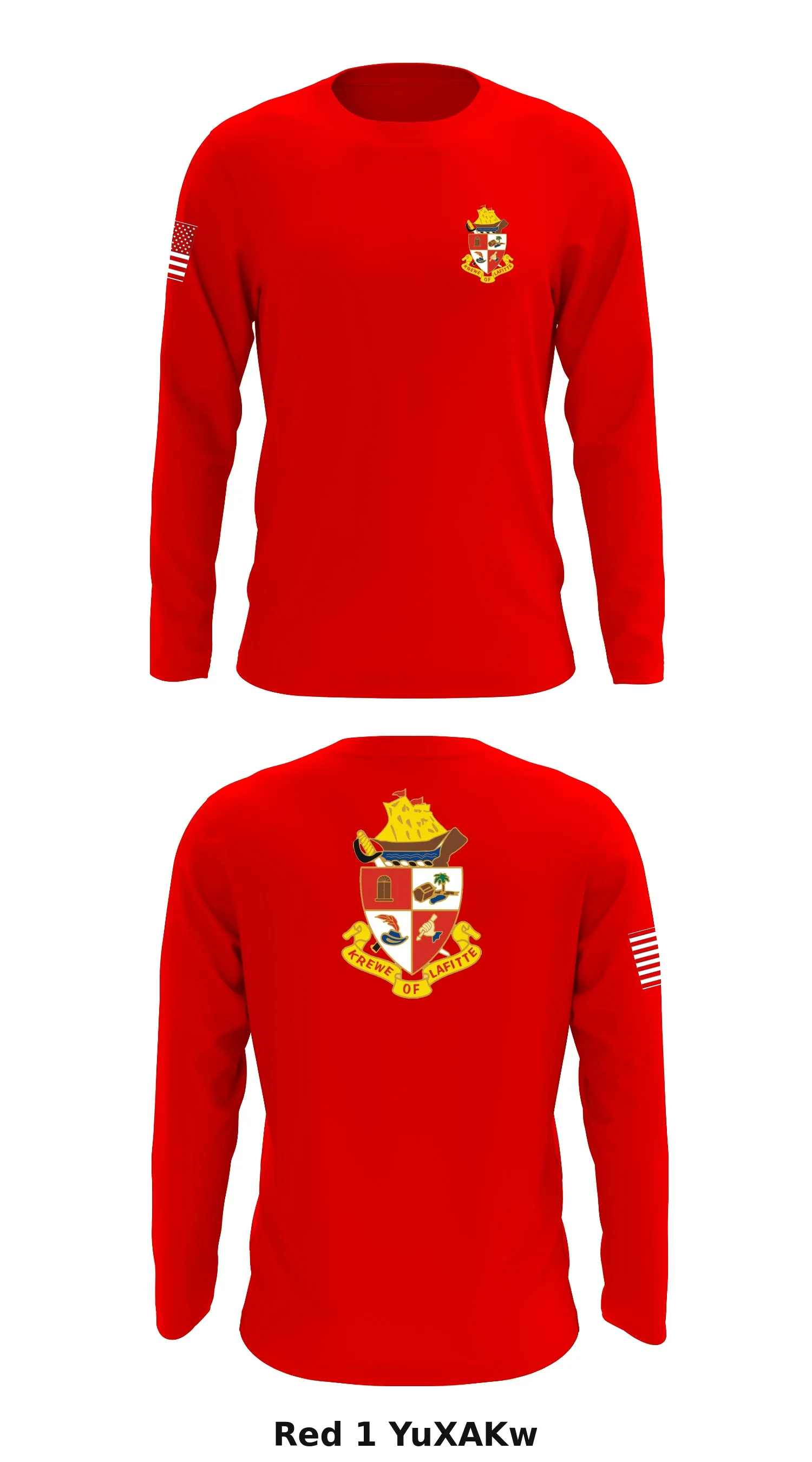 Krewe of Lafitte Store 1 Core Men's LS Performance Tee - YuXAKw