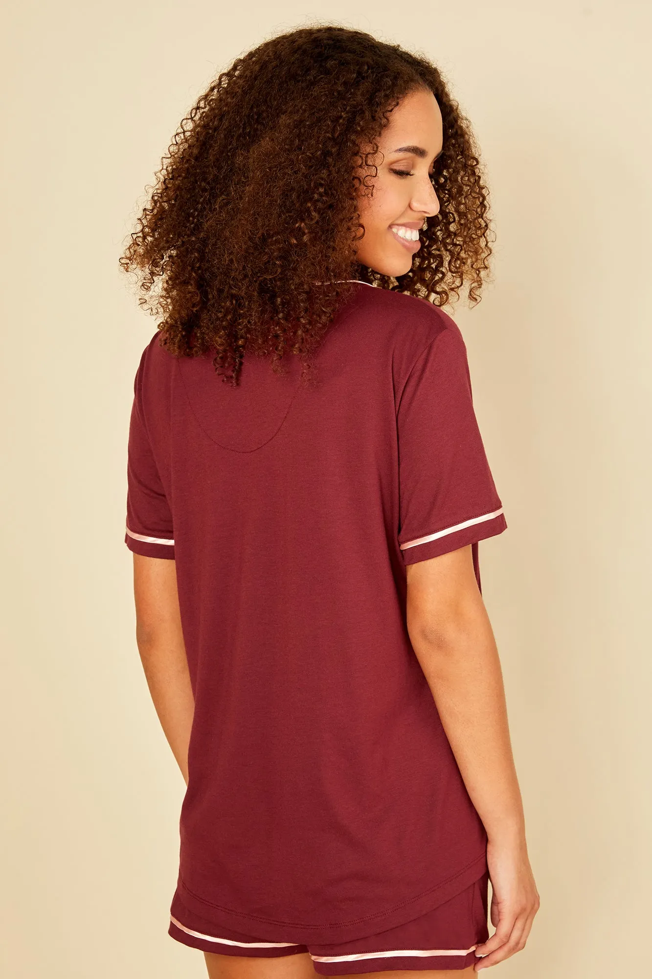 Kurzärmeliges Pyjama-Top
