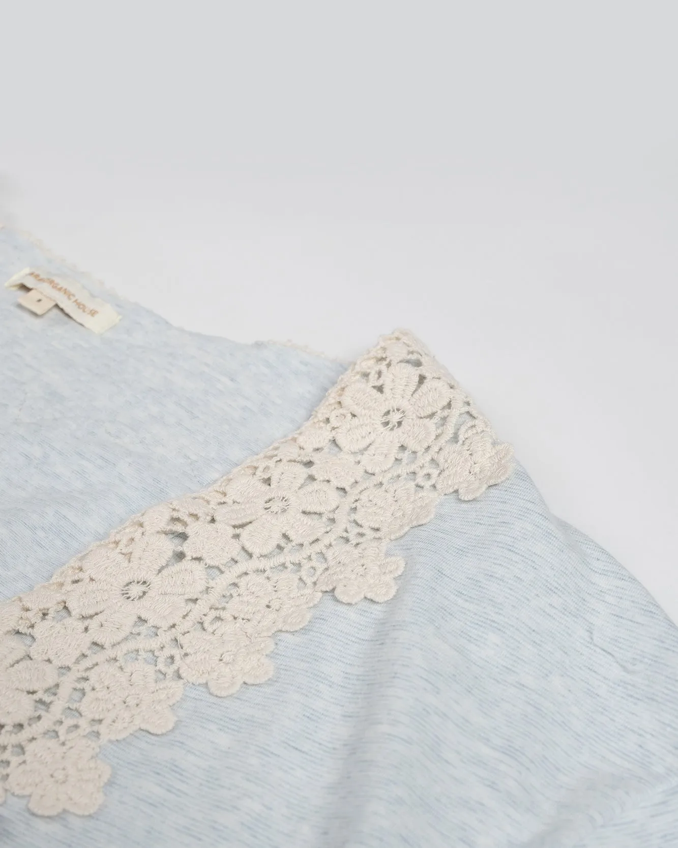 Lace Nursing Pajama Set (Pack of 3, top, pants & overshirt cardigan)