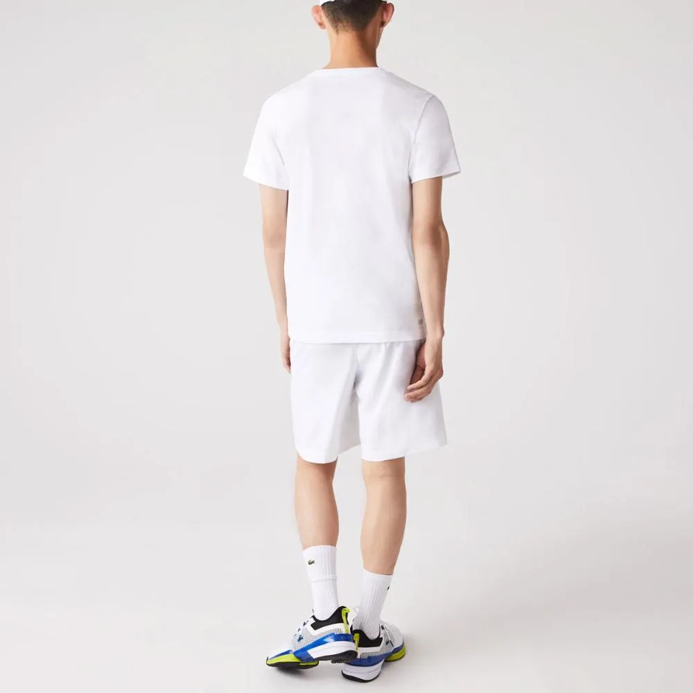 Lacoste Men's Ultra Light Short (White/Navy Blue)