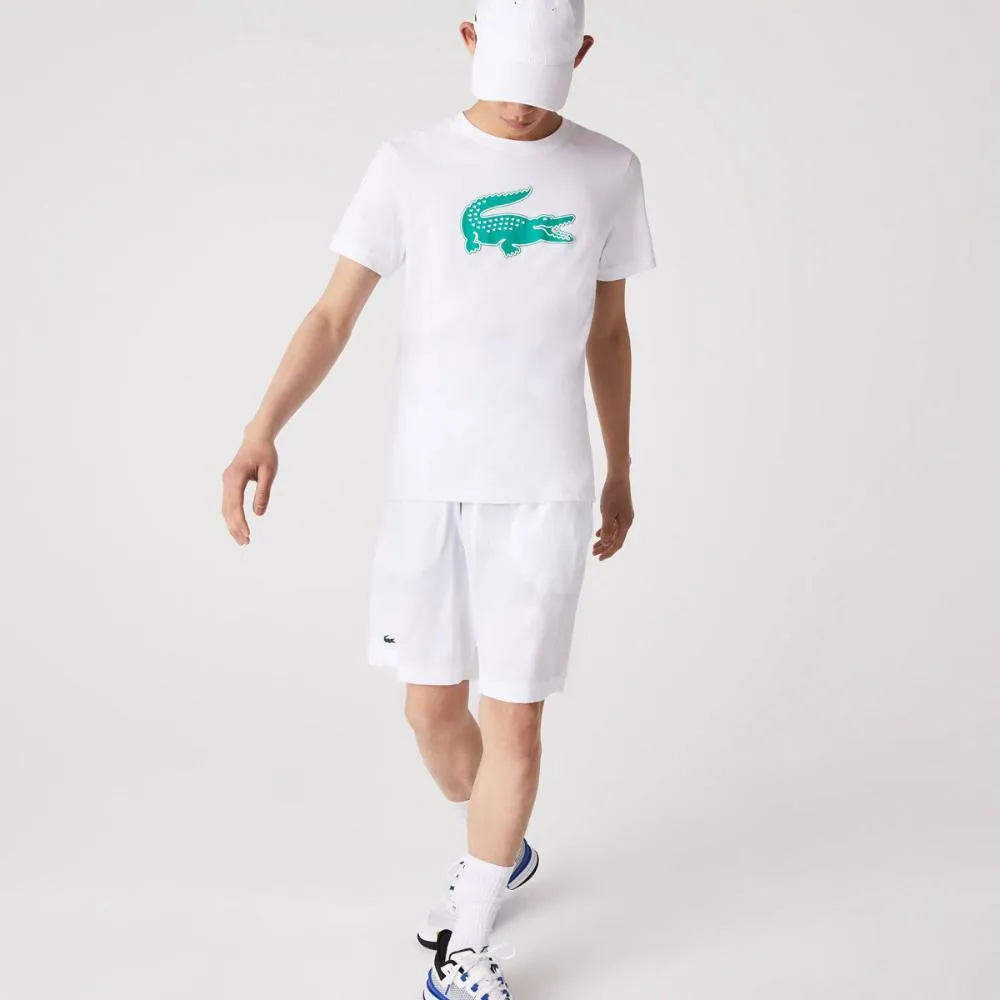 Lacoste Men's Ultra Light Short (White/Navy Blue)