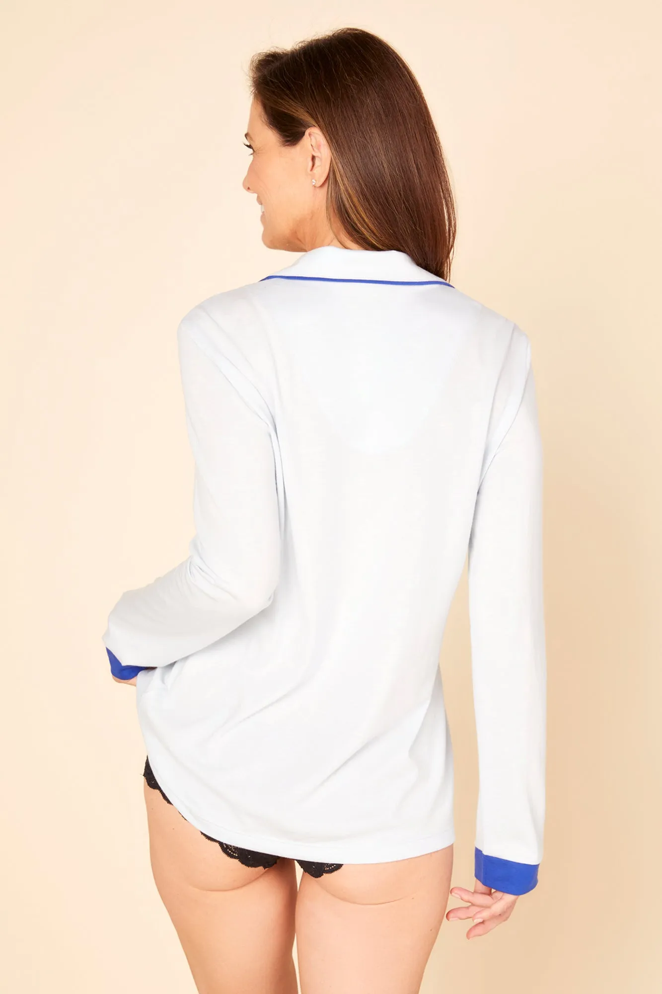 Langärmeliges Pyjama-Top