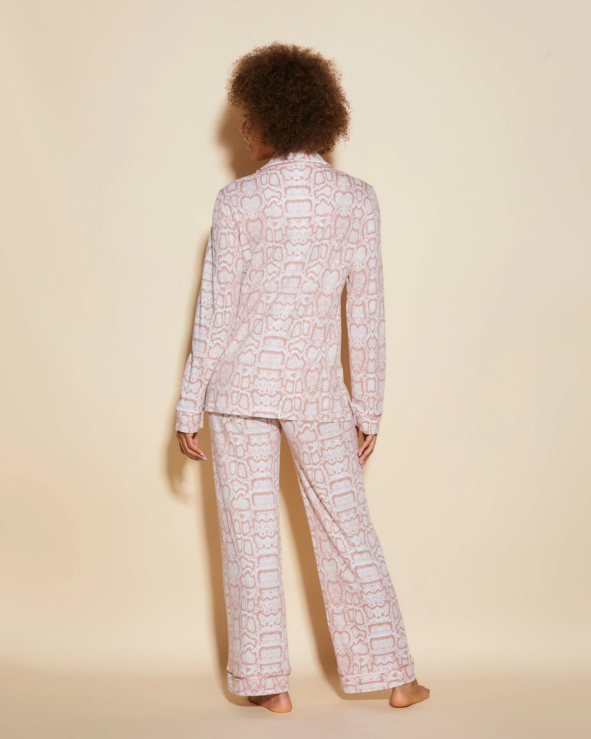 Langärmeliges Top & Hose Pyjama-Set