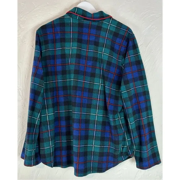 Lauren Ralph Lauren Women’s Brushed Twill Plaid Holiday Pajama Set, size Large