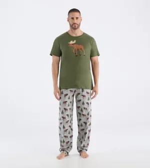 Little Blue House Men’s PJ Pant Wild Moose PAW1MO553
